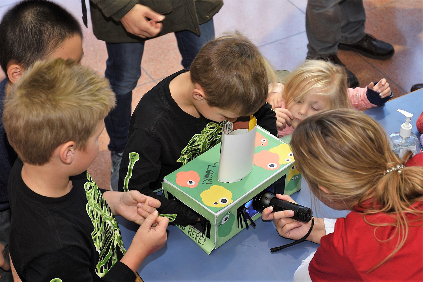 Children exploring at Science Fest